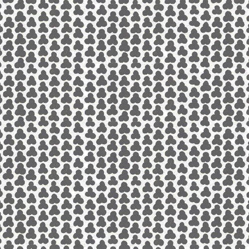 Three Leaf Clover Fabric in Gray